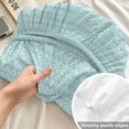 thumbnail image 4 of Twin XL Size Fitted Sheet Set - Modern Minimalist 2 Piece Bedding Sets 16" Deep Pocket Fitted Sheet with 1 Pillowcases, Boho Solid Color Blue Brushed Microfiber Hotel Luxury Bed Sheets, 4 of 9
