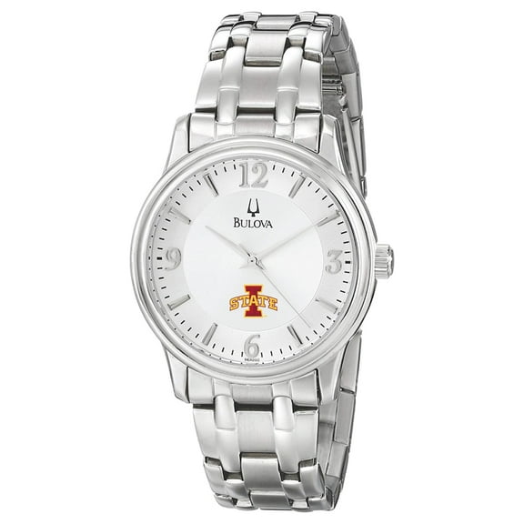 Men's Bulova Silver Iowa State Cyclones