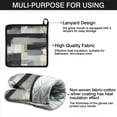 thumbnail image 7 of Black and Grey Abstract Art Artwork Kitchen Oven Mitt and Pot Holder Sets 2 Pcs for Baking, Cooking and Grilling, Heat Resistant Up To 392 °F, 7 of 7