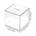 thumbnail image 2 of Clear Piggy Bank Acrylic Box Unopenable Savings Coin Piggy Bank Jar Box For Kids Adults, 2 of 12