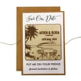 thumbnail image 3 of Rustic Wedding Save the Date Wooden Magnet 20 Custom Engraved Wooden Magnet Personalized Gift, 3 of 6