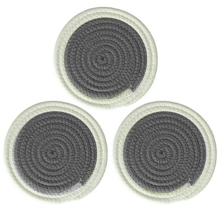 3pcs Coaster Cup Mats Holder Place Mat Coasters Potholders 7 Inch