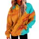 thumbnail image 1 of Gibobby Sudaderas largas con capucha Sudadera suelta para mujer Sudadera con capucha Sudadera con cordón de manga larga colorida informal con bolsillos （Anaranjado， L), 1 of 5