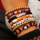 thumbnail image 5 of Pulseras de Halloween Pulseras con dijes de calabaza fantasma Pulseras de cuentas elásticas para mujeres, 5 of 5