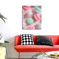thumbnail image 4 of Sikiie Pastel Macarons Delight Print Canvas Decorative Hanging Painting, Anti-shrinkage Hanging Frame, Suitable for Home, Office Wall Decorations, 4 of 6