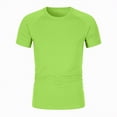 thumbnail image 4 of NIEWTR Baby Toddler Solid Color Short Sleeve T-Shirts for Boys Boys Summer Basic Cotton Crewneck Tee Shirt Tops（Light Green,4-5 Years), 4 of 7