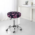 thumbnail image 7 of Bingfone Pink Planets And Stars Padded Round Bar Stool Cover Cushion with Elastic Fabric Round Chair Seat - Pink Planets And Stars, 7 of 7