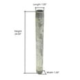 thumbnail image 6 of Thrifco 5220121 1 Inch x 24 Inch Galvanized Steel Nipple, 6 of 6
