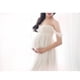 thumbnail image 4 of Vestido Largo de Maternidad con Hombros Descubiertos para Mujer - Blanco S Sunnimix Vestido premamá con hombros descubiertos, 4 of 8