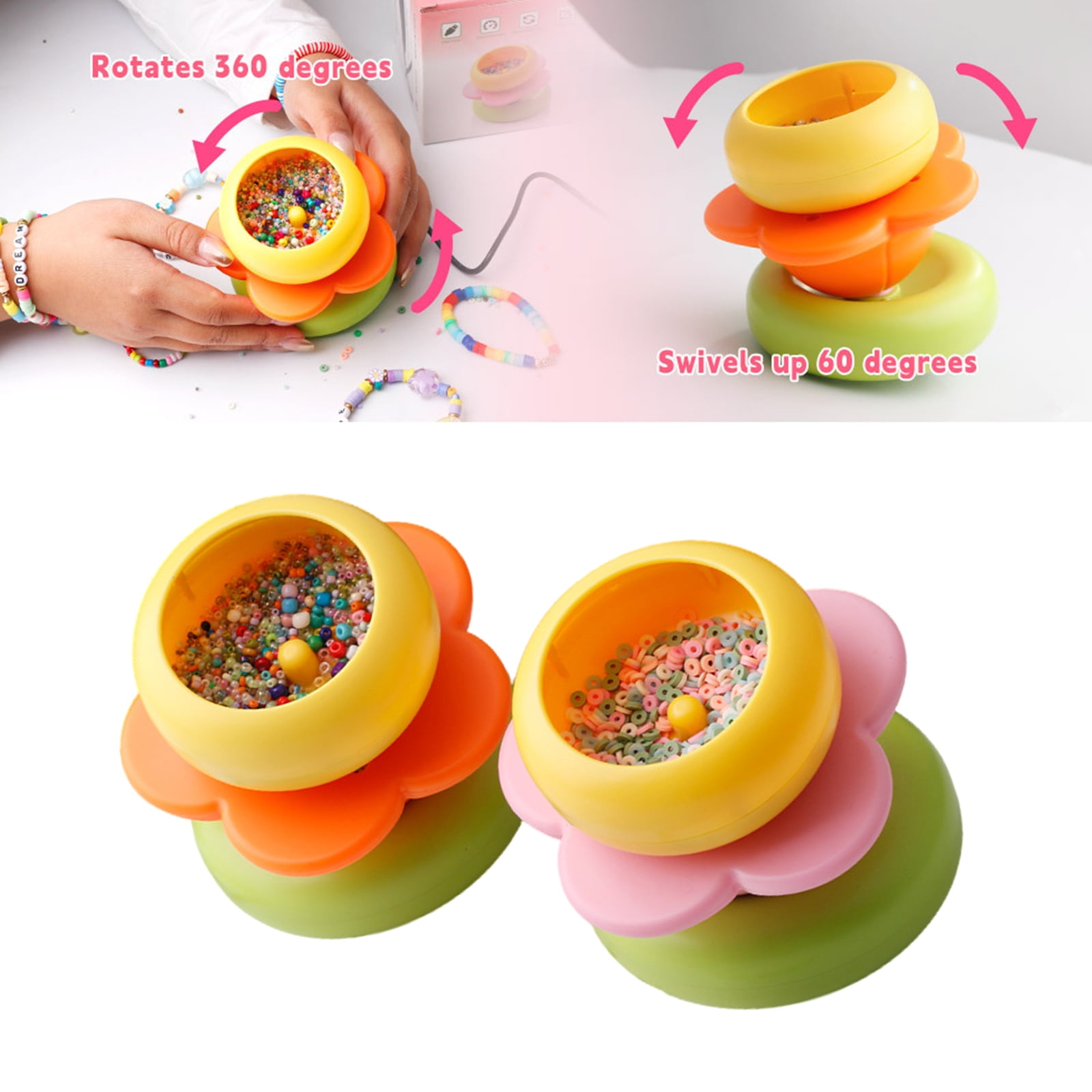 lixuesong Creative Bead Threading Tool Beading Needle Jewelry Making Supplies Bead Threading Device for Various Size Beads