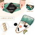 thumbnail image 2 of FORMRS Womens Shoulder Bag with Chain Strap Clutch Purse Cute Tote Handbag, Green and White Pattern, 2 of 7
