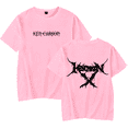 thumbnail image 1 of Ken Carson Merch T Shirt Tee Men Women Rapper Merch Fashion Short Sleeve T-Shirt,Pink,XXL, 1 of 2