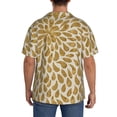 thumbnail image 5 of Sigee Gold Drops Print Men's Shirts Casual Button Down Short Sleeve Summer Beach Shirt Hawaiian Vacation Shirts Tee Shirt-4X-Large, 5 of 7