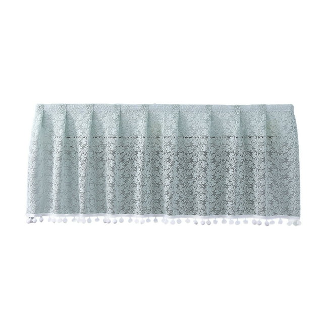 Qiweii Lace Trim Air Conditioning Wind Curtain,Multi functional Wall Mounted Semi Curtain for Dust Protection and Home Decor