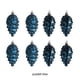 thumbnail image 4 of Advancent 8 piezas de colgante de conos de pino, juego de 8 decoraciones de conos de pino de plástico duradero, colgante de árbol de pino de Kits de decoración para fiestas Azul marino, 4 of 5