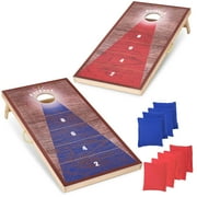 Naipo 4x2FT Cornhole Game Set with 8 Bean Bags Portable Outdoor Cornhole Boards Set Perfect for Adults Family Beach Yard Camping Parties Games