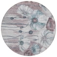thumbnail image 2 of Addison Rugs Chantille Indoor/Outdoor Transitional Floral Teal Washable Round Rug, 8' x 8', 2 of 5