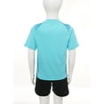thumbnail image 4 of Linjinx Kids Boys Soccer Basketball Jersey Tracksuits Short Sleeve T-shirt with Shorts Football Sky Blue 3XS, 4 of 7