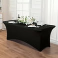 thumbnail image 2 of Elegant Stretch Tablecloth - Wrinkle-Resistant, Fitted Polyester-Spandex Blend, Ideal for Weddings, Banquets & Events, Easy Care, 2 of 3