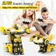 thumbnail image 4 of Coche Qumcou Transform Robot con control remoto y faros delanteros geniales, 4 of 9