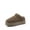 TAUPE, variant on Women's Platform Slippers Genuine Suede Slip-On Memory Foam Cozy Fluffy House Shoes for Indoor Outdoor Comfort