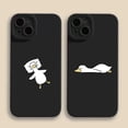 thumbnail image 2 of Cute Cartoon Lying Flat Duck Phone Case For iPhone 15 Pro Max 11 12 Mini 13 14 Pro Max X XS XR 7 8 14 15Plus Soft Silicone Cover, 2 of 5