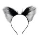 thumbnail image 5 of Diadema Hugo Cintas para el pelo con orejas de zorro y gato Blanco Negro, 5 of 8
