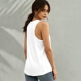 thumbnail image 4 of Women's Football Graphic Tank Tops, Women's Sleeveless Running Tank Top, Breathable Lightweight Sports Vest for Workout, Gym, Yoga, Training for Soccer Tournament 2026 White Size: 2XL, 4 of 5