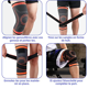 thumbnail image 4 of Rodillera, rodillera ajustable, rodillera rotuliana y de ligamento, rodillera de compresión, rodillera para osteoartritis, protección ajustable para correr (L, naranja), 4 of 5