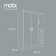 thumbnail image 4 of Mobi Ropero 122cm De Madera Lirio Chocolate Closet Organizador Mobi Muebles Moderno, 4 of 9