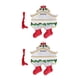 thumbnail image 4 of Colgante de tema navideño ANGGREK 2 Uds Hecho A Mano Resistente A la intemperie, 4 of 7