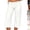 27# White, variant on Women Studded Flare Gaucho Pants Low Rise Wide Leg Culottes Cropped Pants Y2k Streetwear Casual Capris Light Gray L