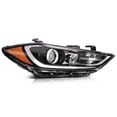 thumbnail image 2 of cciyu Headlight Assembly For Hyundai For Elantra 2017-2018 Black Housing Amber Reflector Clear Lens Driver & Passenger Side Headlamps, 2 of 5
