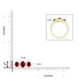 thumbnail image 4 of ANGARA Natural Oval Three Stone Ruby Engagement Ring with Diamonds in 14K Yellow Gold for Women (Size-6x4mm) | July Birthstone, Birthday, Anniversary, Jewelry Gift for Women | Natural Ruby Ring, 4 of 9