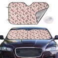 thumbnail image 2 of Uemuo Beautiful Butterflies and Hearts Pattern Accordion Car Windshield Sun Shade, Foldable Reflective Sun Visor for Car, Reflector Windshield Sunshade-Medium, 2 of 7