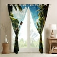 thumbnail image 4 of Erosebridal 3D Dinosaur Curtains & Drapes,Wild Animal Jungle Curtains Blackout Dinosaurs Bedroom Decor,Cute Dino Curtains Palm Tree Tropical Window Curtain, 4 of 6