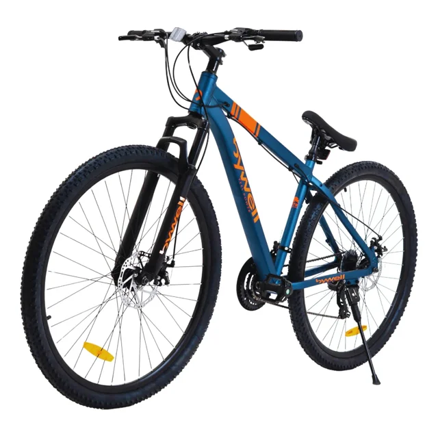 Bicicleta De Montaña Bywell Shimano Velocidad 24 Rodada 29 Azul/Naranja