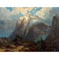 thumbnail image 3 of Bierstadt, Albert 24x19 Black Modern Framed Museum Art Print Titled - Mount Brewer from Kings River Canyon, California, 3 of 5