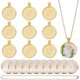 thumbnail image 1 of 10 Pcs Round Bezel Pendant Trays, for Photo DIY Jewelry Making, 1 of 5
