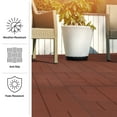 thumbnail image 3 of Pure Garden Rubber Deck Tiles 8-Pack - 28SQFT Outdoor Flooring Pavers, Red, 3 of 17