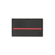 USA Flag Patch, Small - Firefighter Thin Red Line