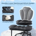 thumbnail image 4 of Silla Ergonómica Piernas Cruzadas Rodillas Giratoria Ajustable PU Negro Pinmoco F-BLPU Adultos, 4 of 9