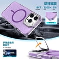thumbnail image 6 of TECH CIRCLE Lanyard Phone Case for iPhone 13 Pro Max, Cute Spots Transparent Back Magnetic Case with Wrist Strap, Kickstand, Compatible with MagSafe Accessories, Protective Slim Clear Cover, Pink, 6 of 6
