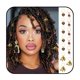 thumbnail image 1 of Formery Beads Dreadlock Clip Accesorios Caja De Elefante Dorado Anillos Trenzados Corazón Africano Dijes Para El Cabello Joyería Para Mujeres Negras (13Pcs), 1 of 1