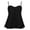 Black, variant on Hilor Women's Flyaway Tankini Top Bandeau Swimsuit Flowy Bathing Suit