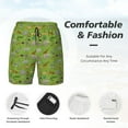 thumbnail image 3 of Sikiie African Animals 1 Print Men's Double Layer Swimming Trunks, Adjustable Waistband and Pockets Sports Swimming Trunks, Beach Swimwear-X-Large, 3 of 6