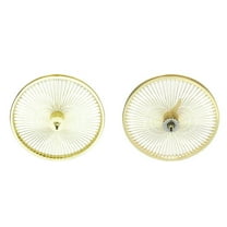 Gold 20" 144 Spoke Wheel Set. Front and Back Coaster Wheel