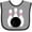 Heather and Black, variant on Inktastic Bowling Pins (pink) Girls Baby Bib