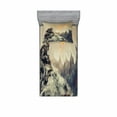 thumbnail image 2 of Ambesonne Space Fitted Sheet & Pillow Sham Set, Technology Aliens Theme, Full, Grey, 2 of 3