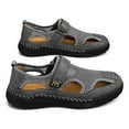 thumbnail image 4 of 2023 Men's New Summer Breathable Versatile Trend Outdoor Handmade Large Beach Shoes Hollow Mesh Sandals, 4 of 5